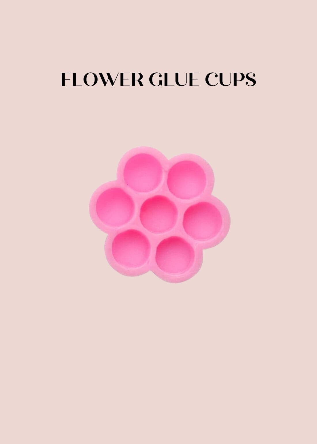 Pink Flower Glue Cups - #tag1# - Lashly Beauty
