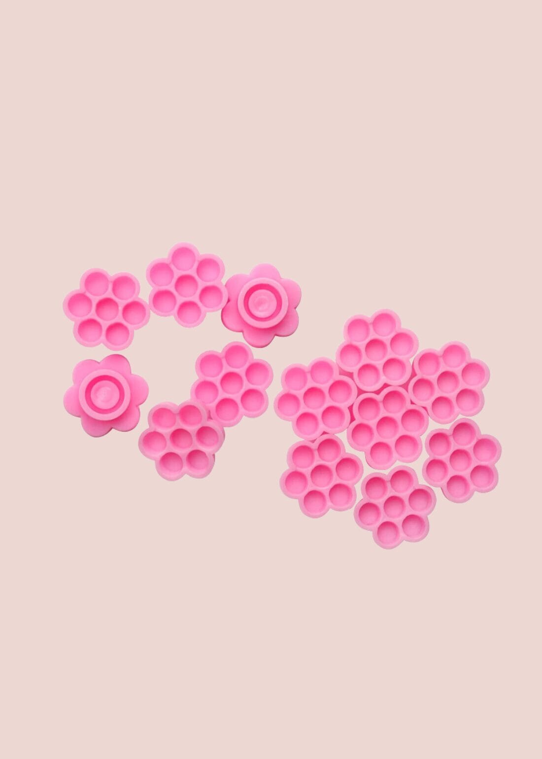 Pink Flower Glue Cups - #tag1# - Lashly Beauty