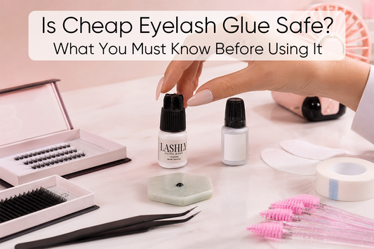 Is cheap eyelash glue safe?