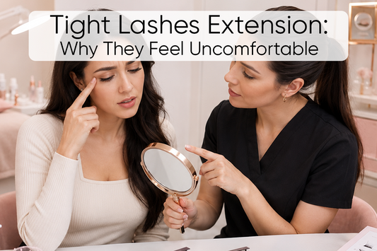 why do my lash extensions feel tight