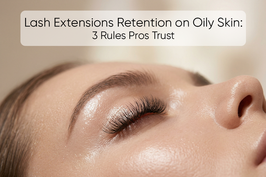 Lash Extensions retention on oily skin
