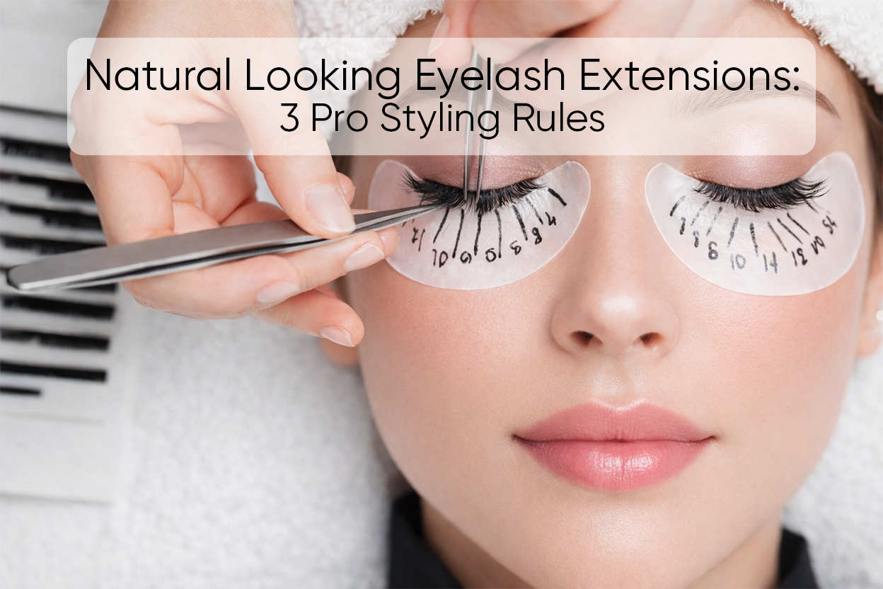 Natural Looking Eyelash Extensions: 3 Pro Styling Rules