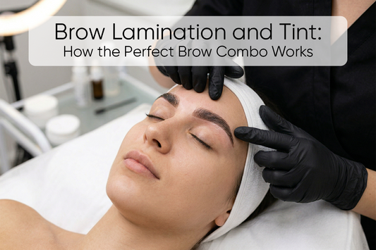 brow lamination and tint