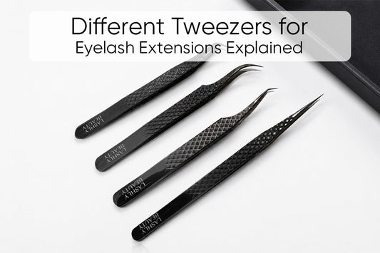 Different Tweezers for Eyelash Extensions 