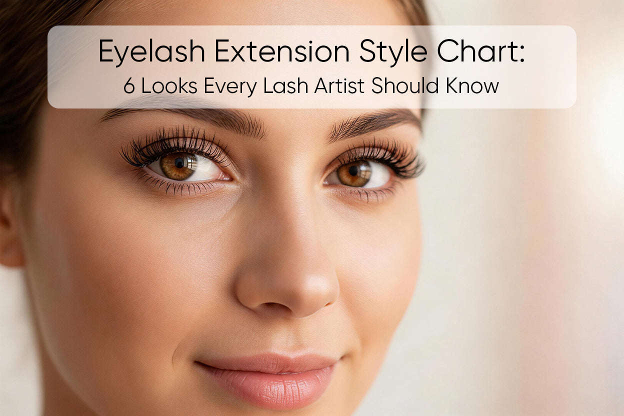 Eyelash Extension Style Chart: 6 Looks Every Lash Artist Should Know