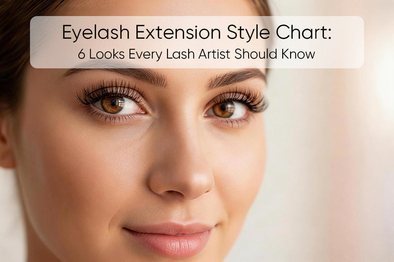 Eyelash Extension Style Chart: 6 Looks Every Lash Artist Should Know