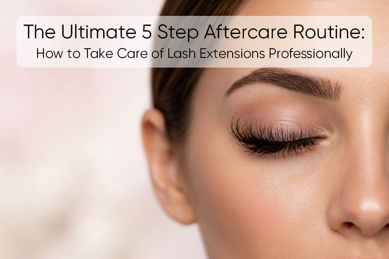 The Ultimate 5 Step Aftercare Routine: How to Take Care of Lash Extensions Professionally