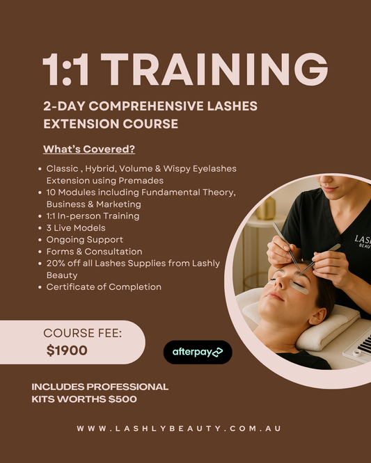 2-Day 1:1 PRIVATE TRAINING - COMPREHENSIVE LASHES EXTENSION