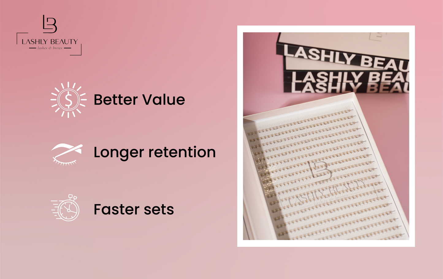 BROWN Lash 5D Promade Mega Box - 600 fans
