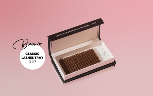 Brown Classic Lashes Tray - 0.07