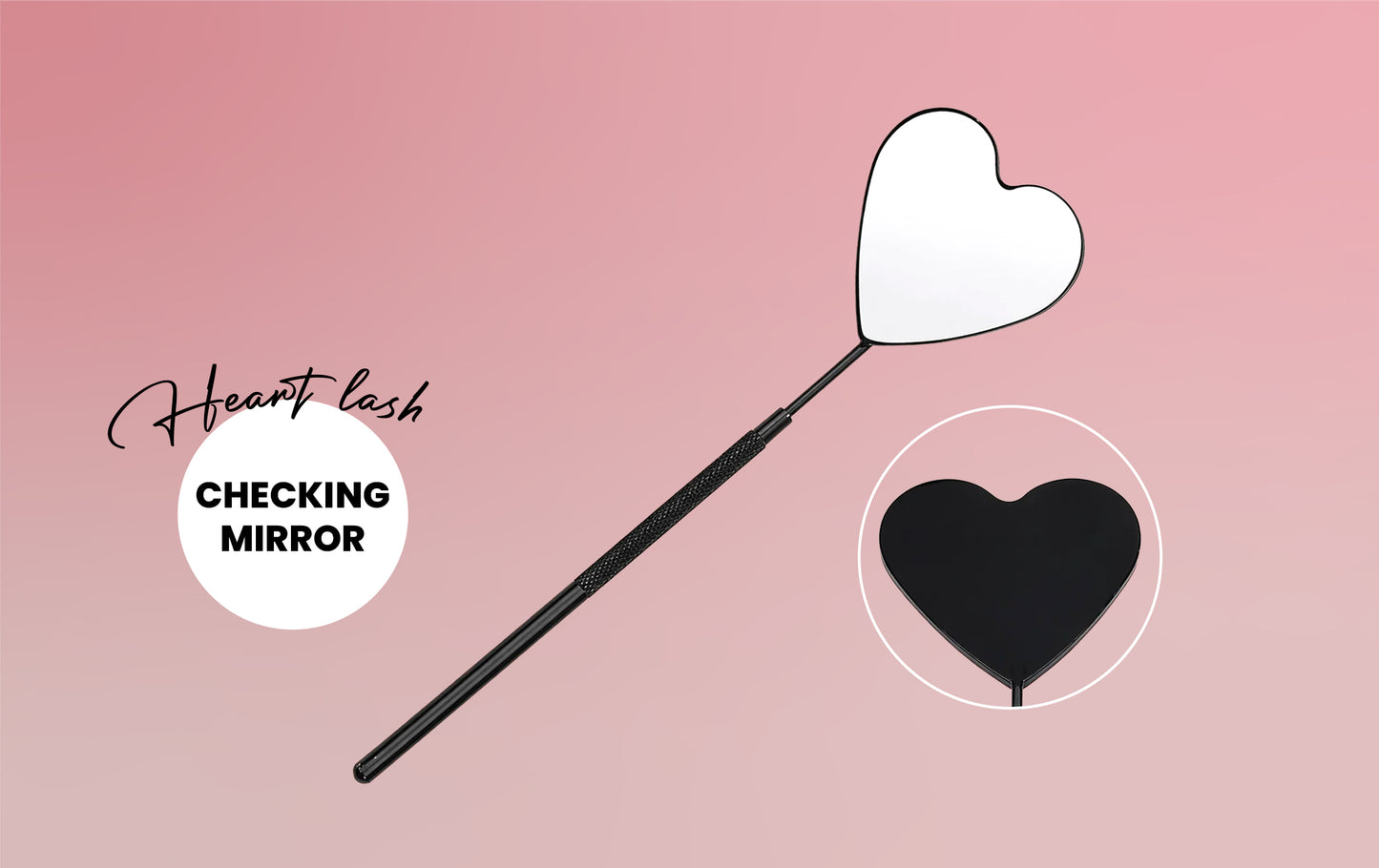 Stainless Steel Heart-Shape Mirror