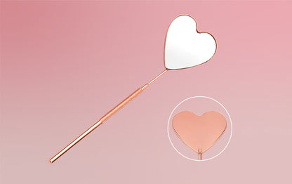 Stainless Steel Heart-Shape Mirror