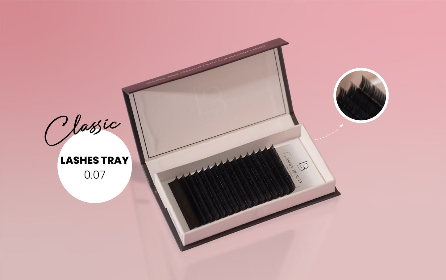 Classic Lashes Tray - 0.07